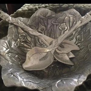 Arthur Court Salad Bowl/Tong Set